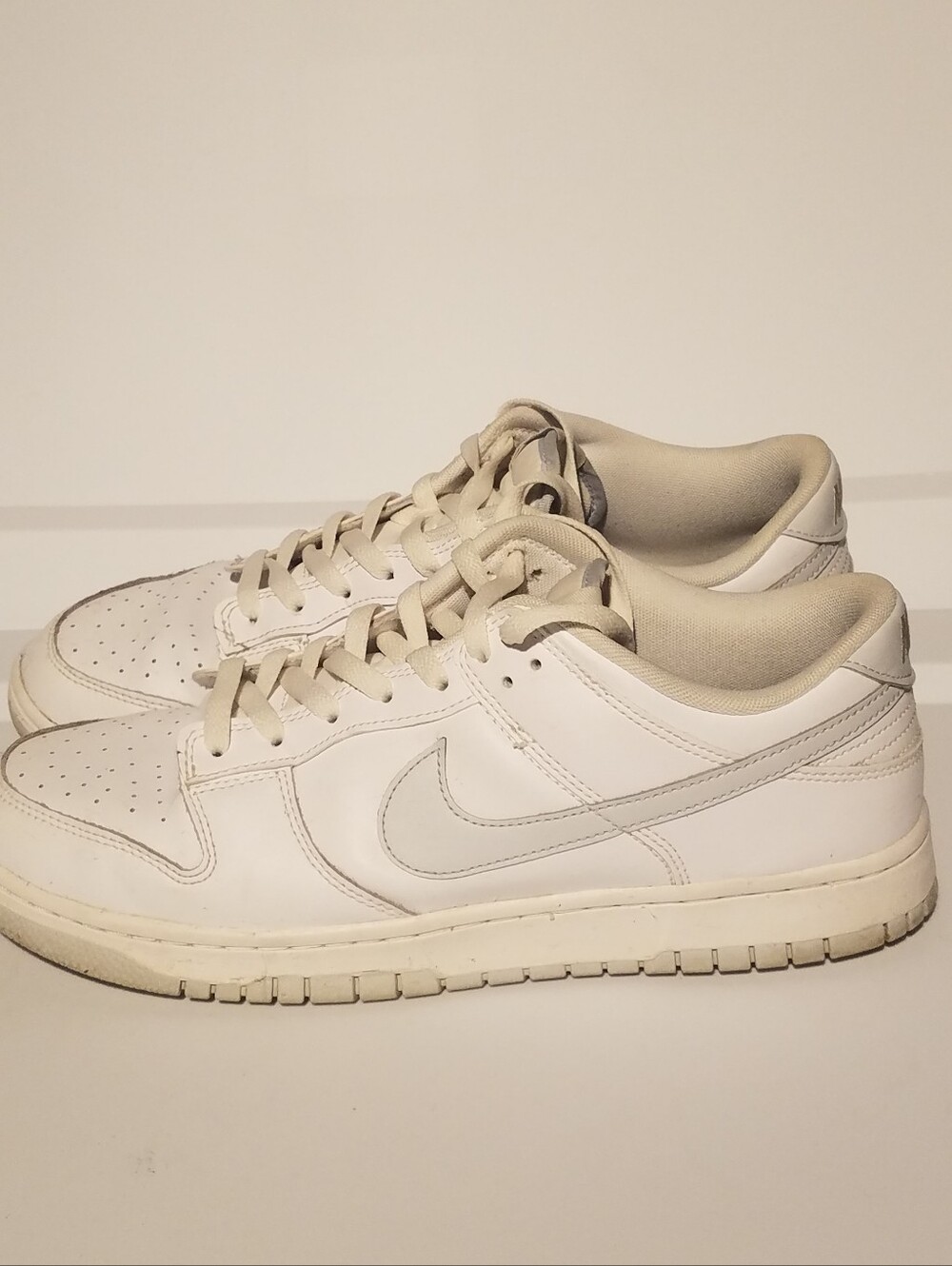 Men Nike Dunk SB White Gray Low Shoes Sneakers Size 12 - Picture 3 of 8